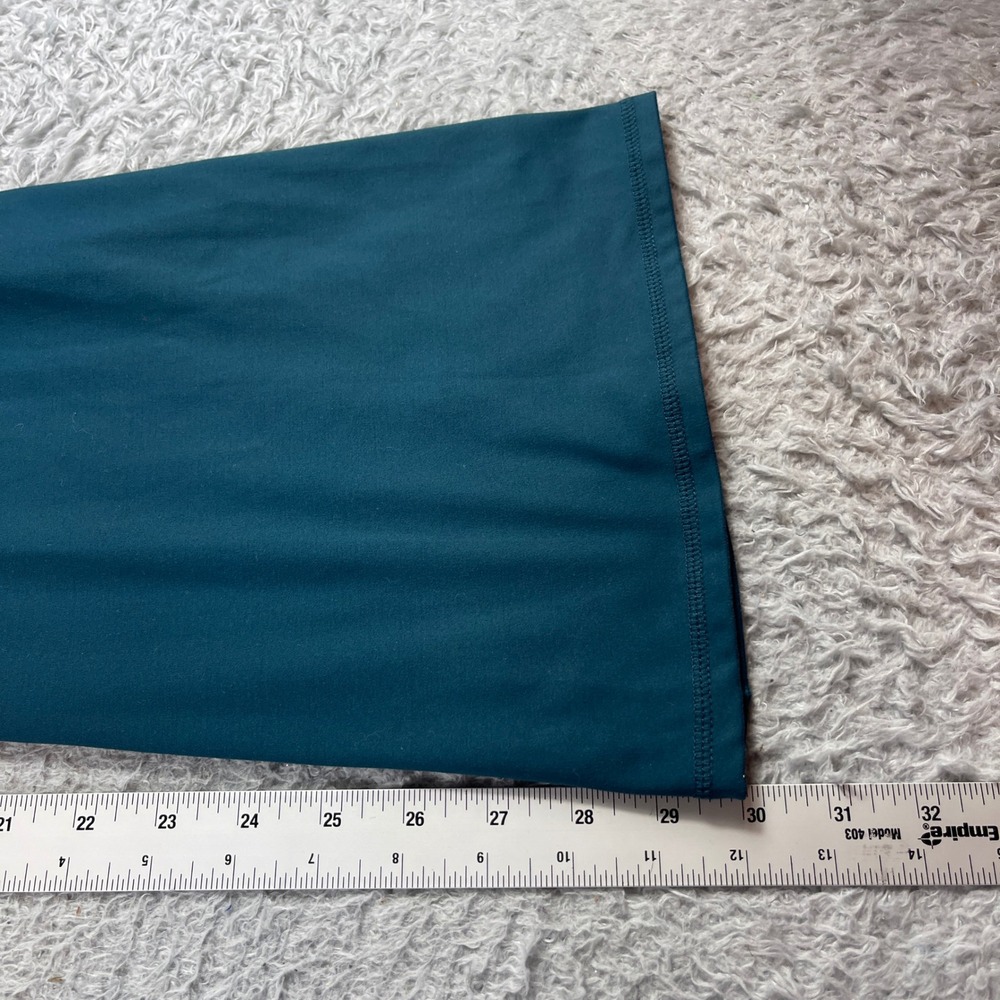 PAC 1980 Womens High Waisted Flare Leggings Teal Green Small Activewear Yoga - Picture 6 of 8